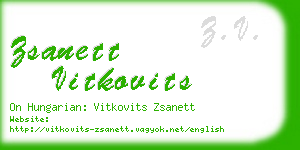 zsanett vitkovits business card